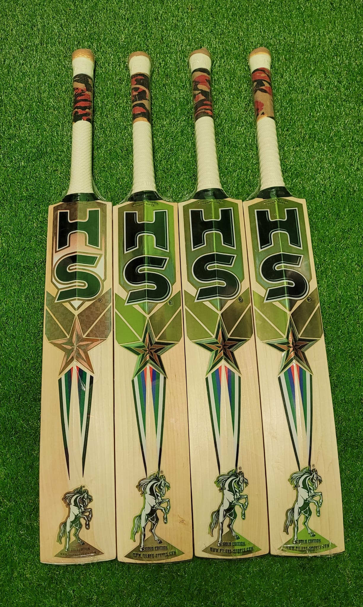 HS GOLD EDITION CRICKET BAT, GRADE 1, SHORT HANDLE, FINEST ENGLISH WILLOW. - Image 2
