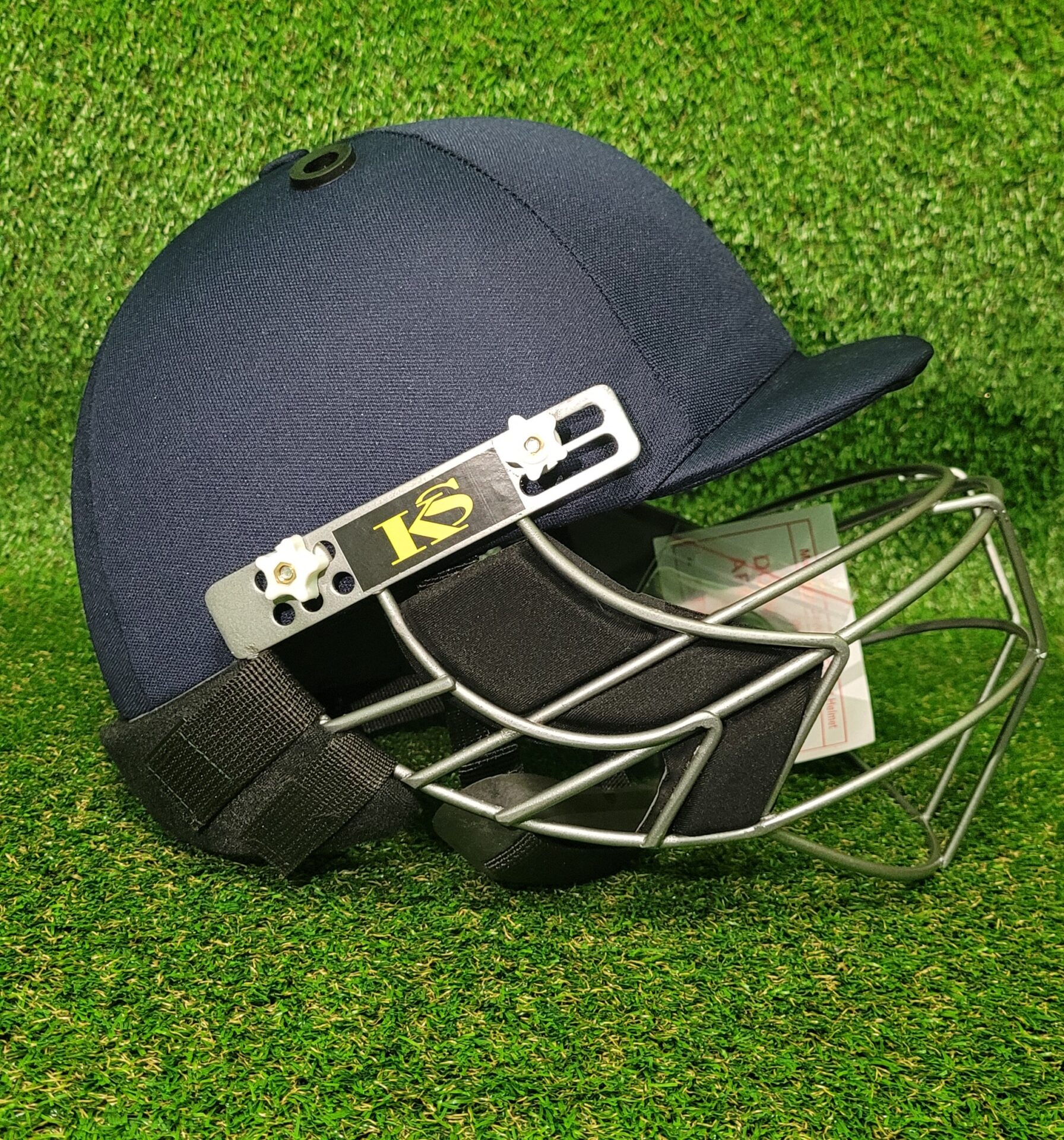 KS CRICKET DOUBLE GRILL HELMET, ADULT SIZE, ADJUSTABLE, EXCELLENT QUALITY WITH BACK PROTECTION - Image 3
