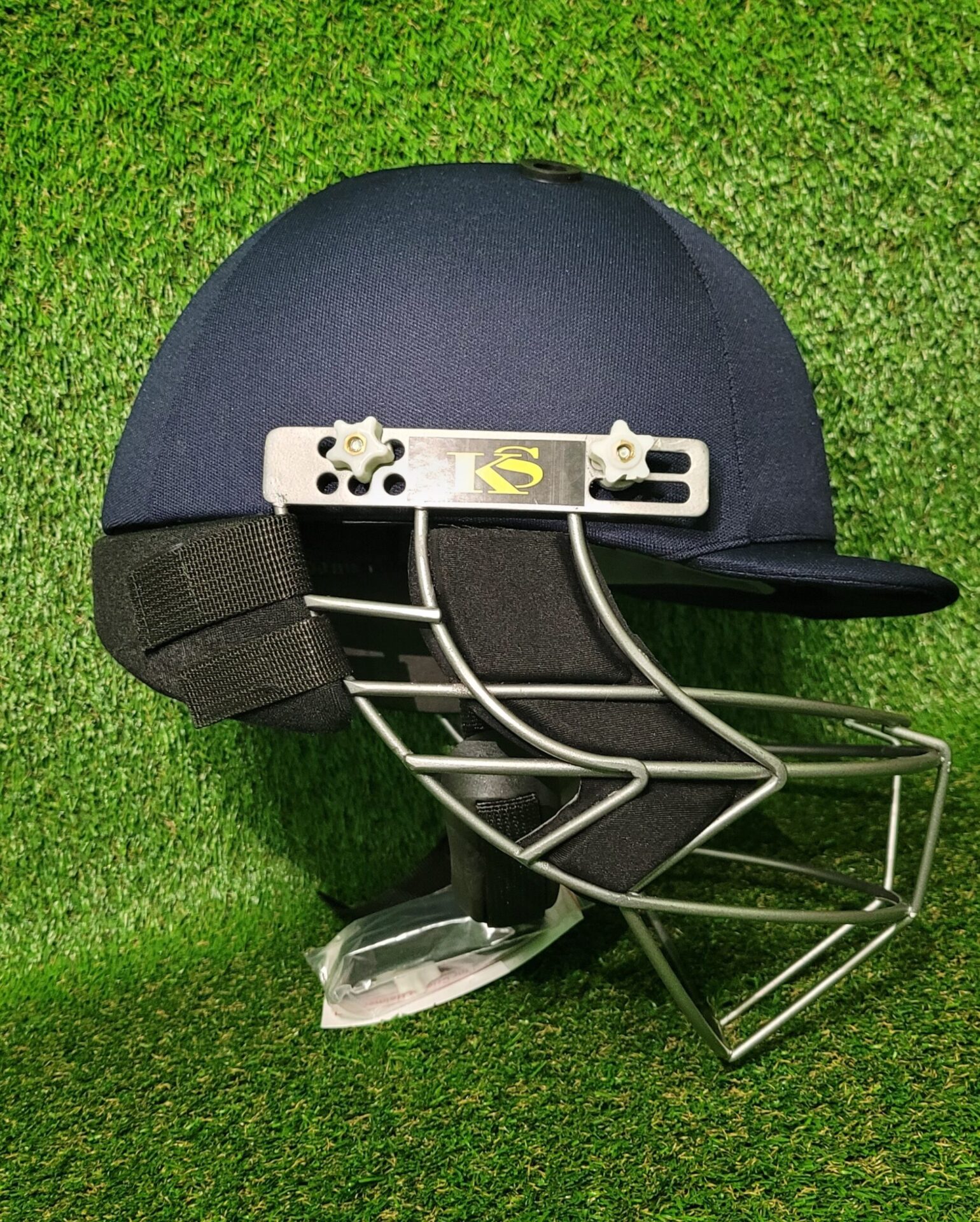 KS CRICKET DOUBLE GRILL HELMET, ADULT SIZE, ADJUSTABLE, EXCELLENT QUALITY WITH BACK PROTECTION - Image 6