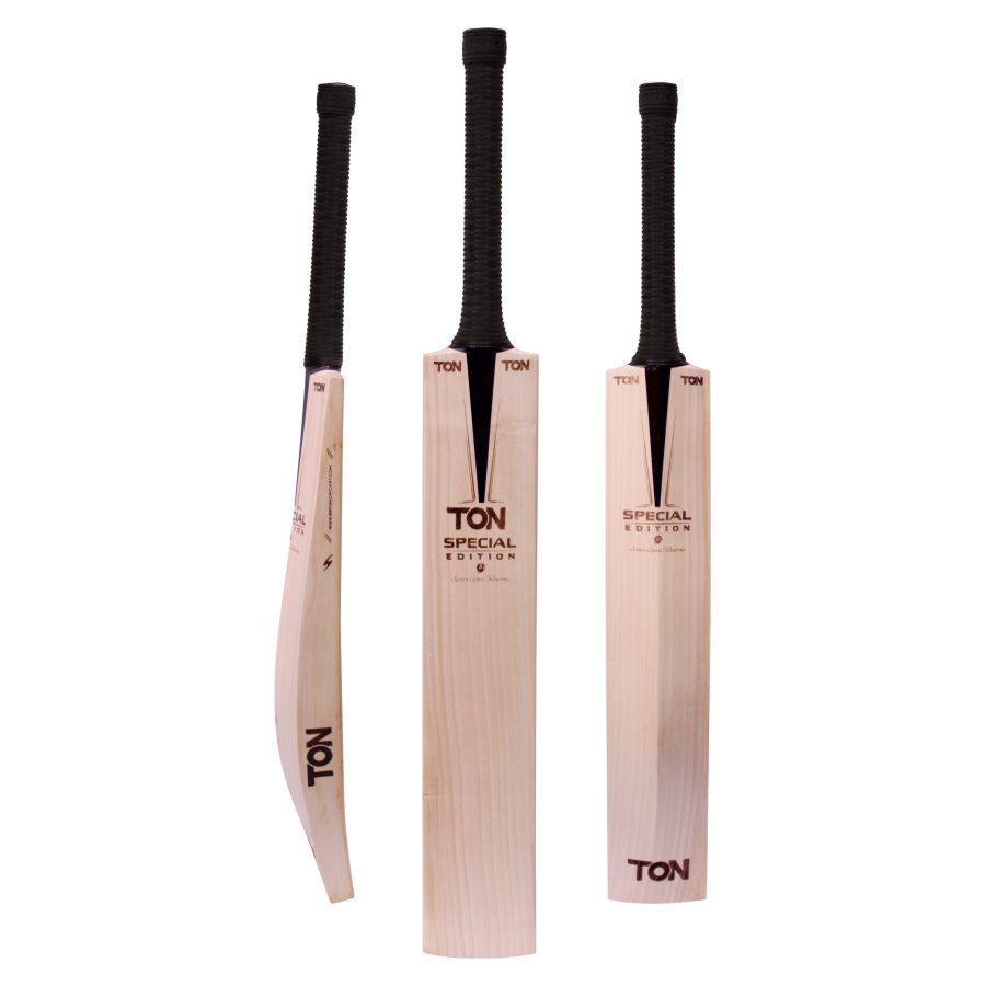 Ton Special Edition Grade 1 English Willow Cricket Bat, Short Handle, Excellent Bat, Straight Grains. - Image 2